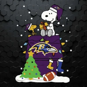 Snoopy Ravens Football Christmas SVG Digital Download
