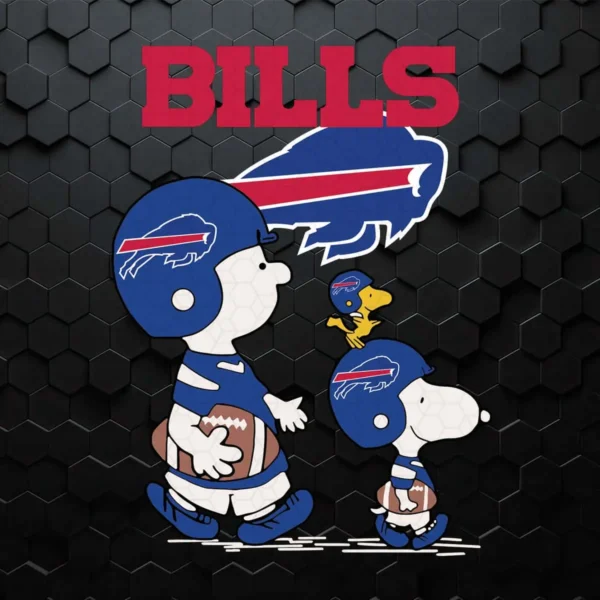 Snoopy The Peanuts Buffalo Bills SVG Cut File