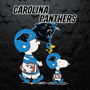 Snoopy The Peanuts Carolina Panthers SVG