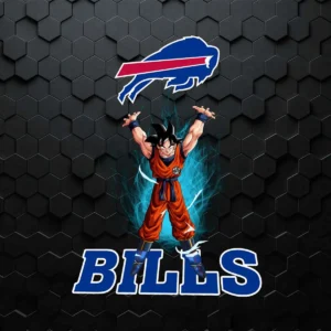 Son Goku Shares Your Energy Buffalo Bills PNG File