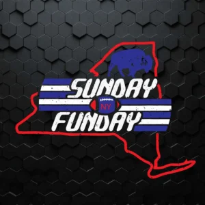 Sunday Funday Buffalo Bills SVG Cricut Digital Download