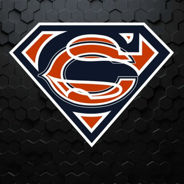 Superman Chicago Bears SVG Cricut Digital Download