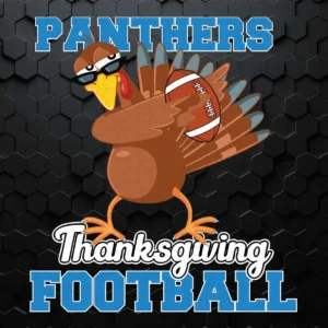Thanksgiving Turkey Carolina Panthers SVG Football Lovers
