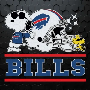 The Buffalo Bills Joe Cool And Woodstock Snoopy Mashup SVG