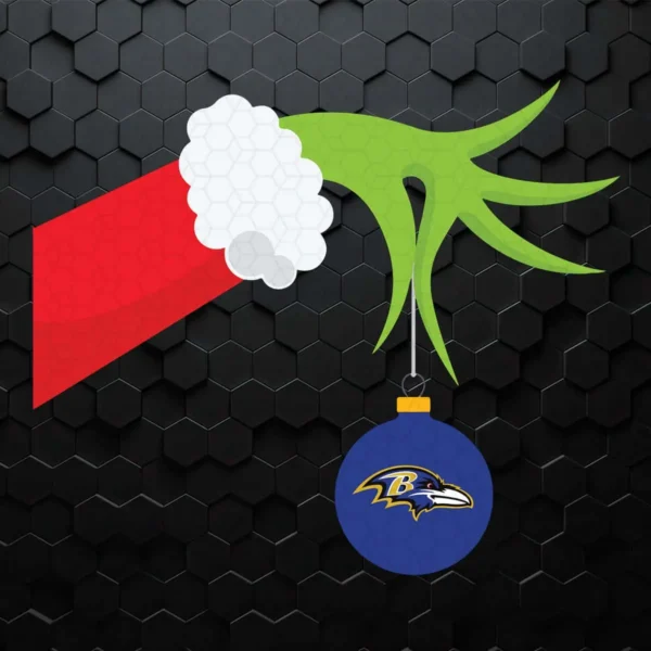 The Grinch Christmas Decoration Baltimore Ravens Nfl SVG