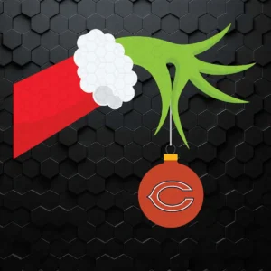 The Grinch Christmas Decoration Chicago Bears NFL SVG