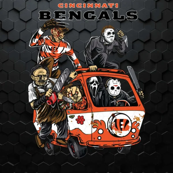 bold and modern with a playful twist Bengals classic SVG design showing excitement and camaraderie for Cricut and Silhouette cutting machines
