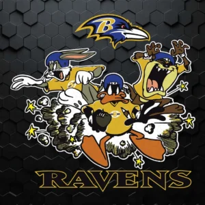 The Looney Tunes Football Team Baltimore Ravens SVG Cricut File