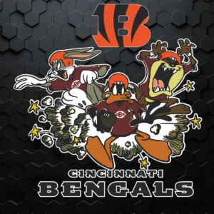 bold and playful with a vintage cartoon aesthetic Bengals classic SVG design showing excitement and nostalgia for Cricut and Silhouette cutting machines