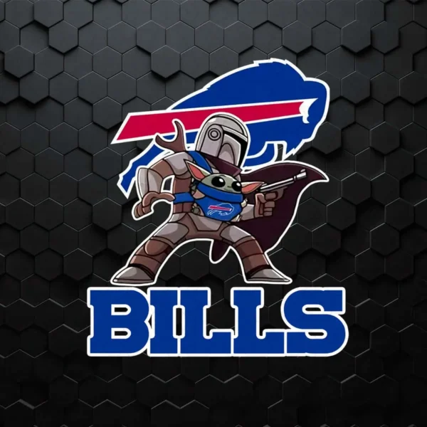 The Mandalorian Baby Yoda Buffalo Bills Nfl SVG