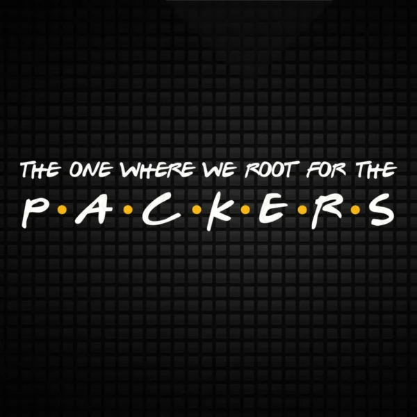 modern with a playful twist Packers classic SVG design showing excitement and camaraderie for Cricut and Silhouette cutting machines