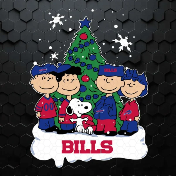 The Peanuts Movie Christmas Tree Fans Buffalo Bills Nfl SVG