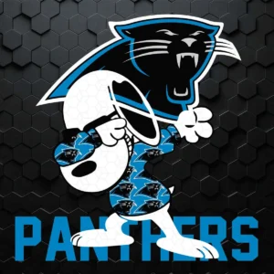 The Peanuts Snoopy Dabbing Panthers SVG Cricut Digital Download