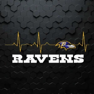 The Ravens Heartbeat Of Ravens Logo SVG