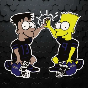 The Simpson Baltimore Ravens SVG Cricut File Digital Download
