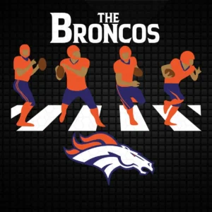 modern with a bold and dynamic aesthetic Broncos classic SVG design showing excitement and pride for Cricut and Silhouette cutting machines