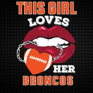 bold and playful with a modern twist Broncos classic SVG design showing excitement and pride for Cricut and Silhouette cutting machines