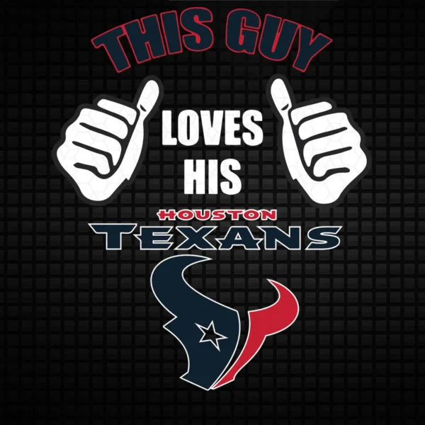 bold and modern with a playful twist Texans classic SVG design showing excitement and pride for Cricut and Silhouette cutting machines