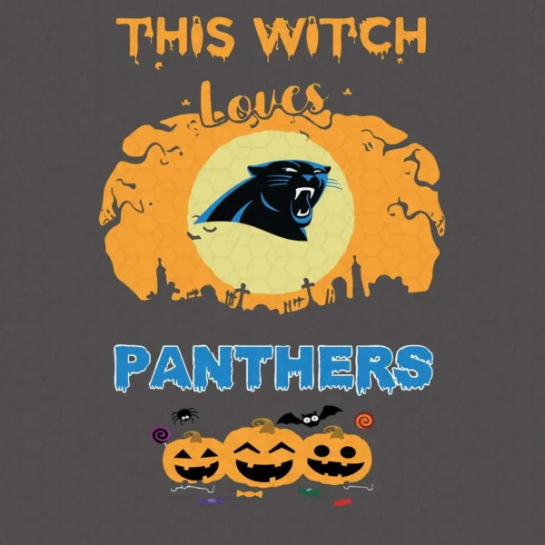 This Witch Love Carolina Panthers SVG Cricut File