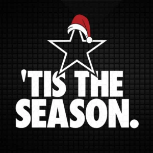 modern with a festive twist Cowboys classic SVG design showing joy and excitement for Cricut and Silhouette cutting machines