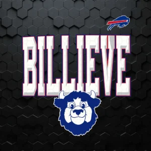 Vintage Billieve Billy Buffalo Mascot Team SVG