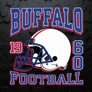 Vintage Buffalo Bills 1960 Football Helmet SVG Digital File