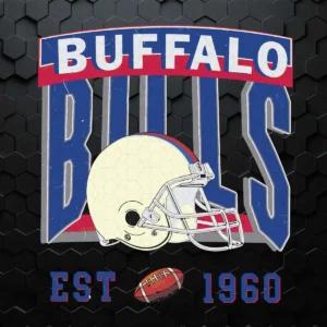 Vintage Buffalo Bills Est 1960 Helmet SVG NFL Super Bowl