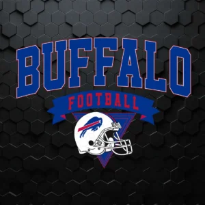 Vintage Buffalo Football Helmet SVG