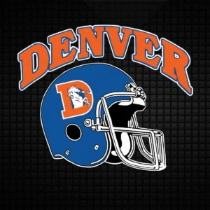 bold and modern with a vintage touch Broncos helmet SVG design showing pride for Cricut and Silhouette cutting machines