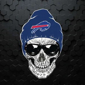 Vintage Skull Buffalo Bills SVG Decor File Digital Download