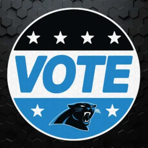 Vote Team Carolina Panthers Lovers SVG Cricut File