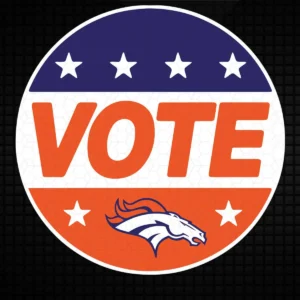 modern with a bold, graphic approach Broncos classic SVG design showing excitement and pride for Cricut and Silhouette cutting machines
