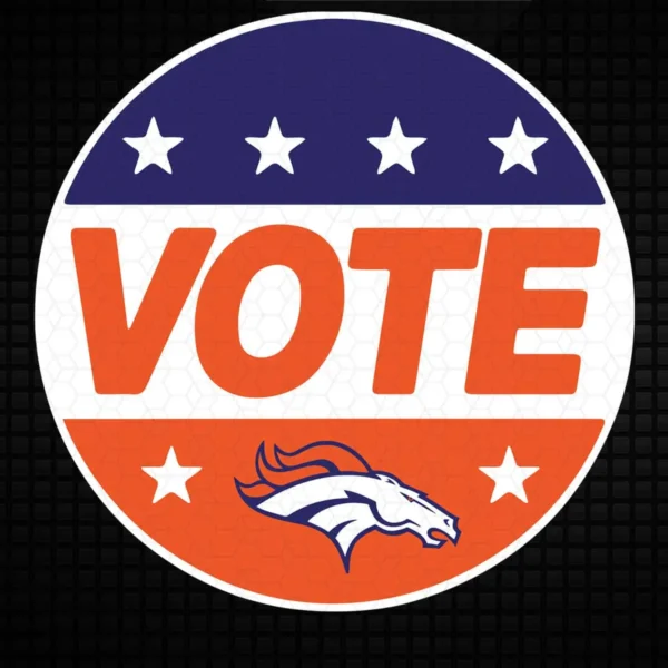 modern with a bold, graphic approach Broncos classic SVG design showing excitement and pride for Cricut and Silhouette cutting machines