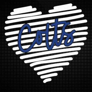 modern with a playful twist Colts classic SVG design showing joy and pride for Cricut and Silhouette cutting machines