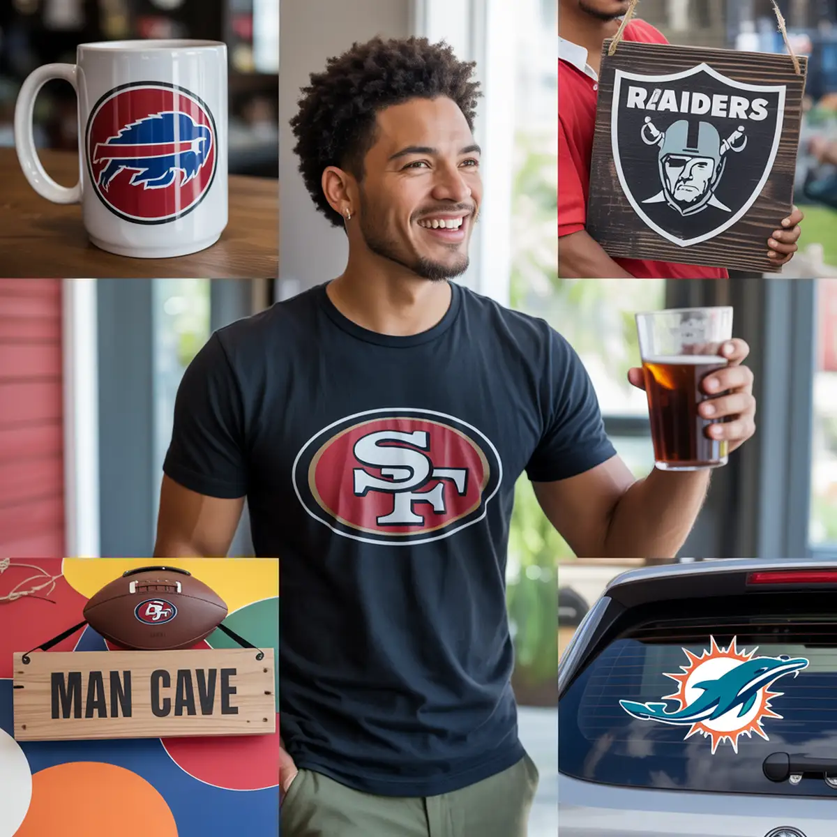 Custom NFL Fan Projects Created Using Premium SVG Bundle Downloads