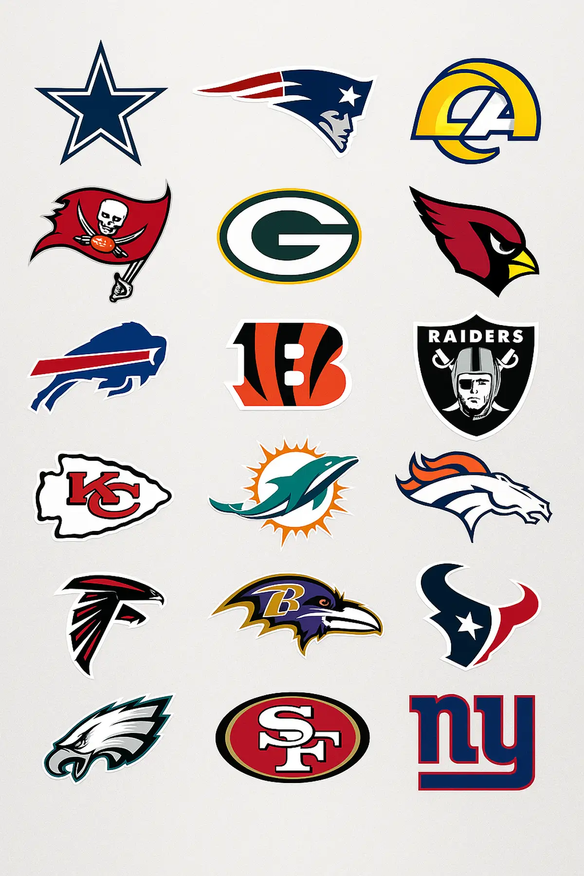 Premium NFL Team Logo Collection: All 32 Teams Available in High-Quality SVG Format