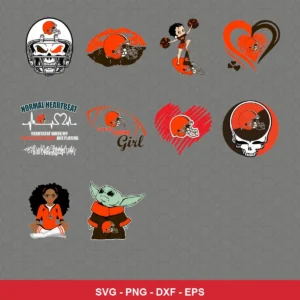 cartoon Browns player SVG expressing team pride featuring browns helmet for Cricut and Silhouette