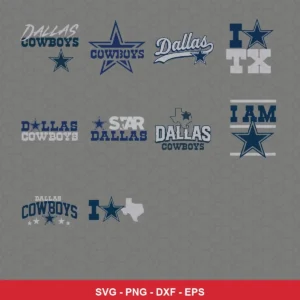 modern Cowboys player SVG expressing team pride for Cricut and Silhouette