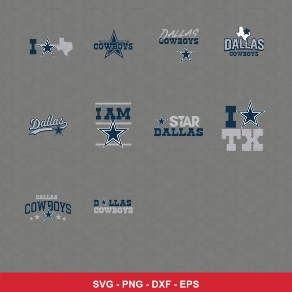 modern Cowboys player SVG expressing neutral for Cricut and Silhouette