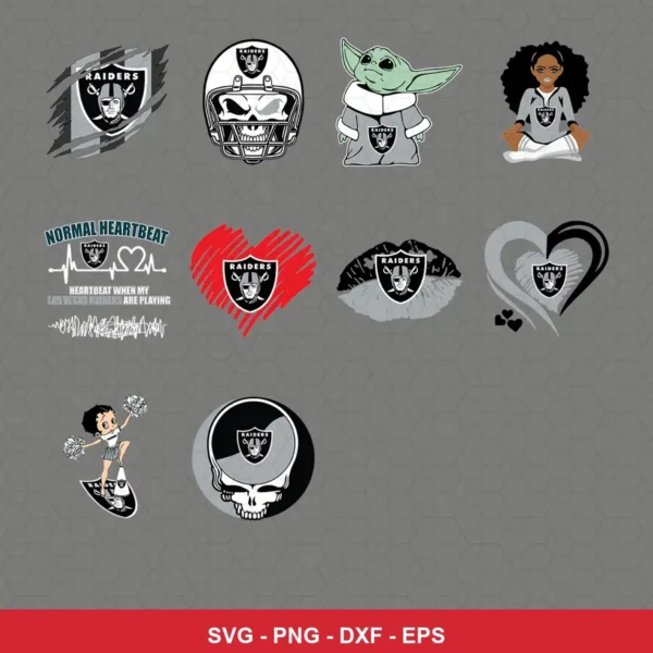 modern cartoon Raiders player SVG expressing team pride featuring raiders logo for Cricut and Silhouette