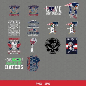 cartoon Patriots player SVG expressing mockery featuring patriots logo for Cricut and Silhouette