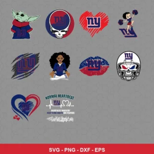 modern, cartoon Giants player SVG expressing team pride for Cricut and Silhouette