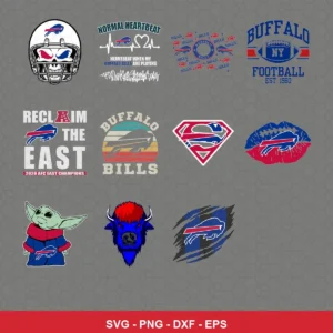 modern and playful Bills player SVG expressing team pride for Cricut and Silhouette