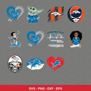 modern cartoon Lions player SVG expressing team pride for Cricut and Silhouette
