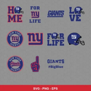 modern Giants player SVG expressing team pride for Cricut and Silhouette