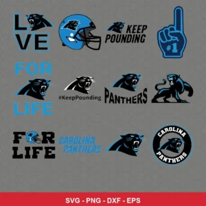 modern Panthers player SVG expressing team pride featuring panthers logo for Cricut and Silhouette