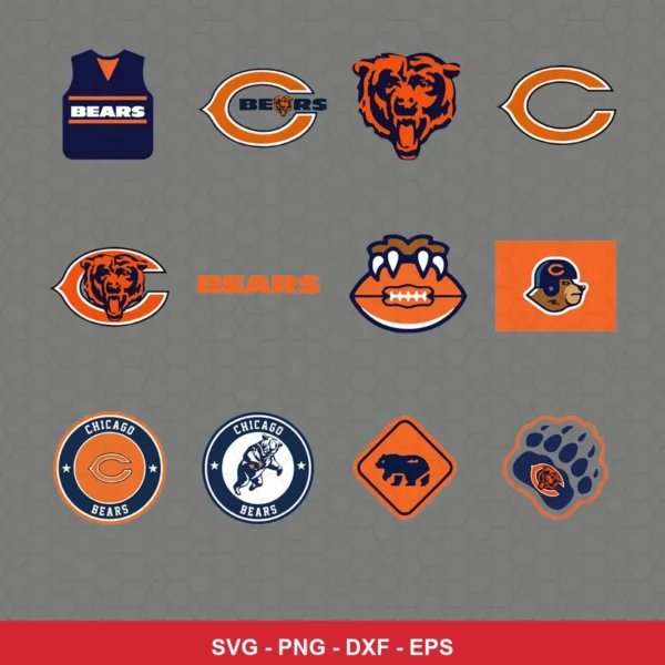 modern cartoon Bears player SVG expressing none featuring bears logo for Cricut and Silhouette