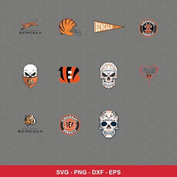 modern Bengals player SVG expressing team pride featuring bengals logo for Cricut and Silhouette