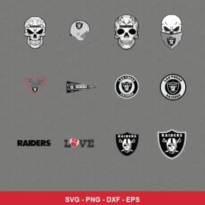 modern Raiders player SVG expressing team pride featuring raiders logo for Cricut and Silhouette
