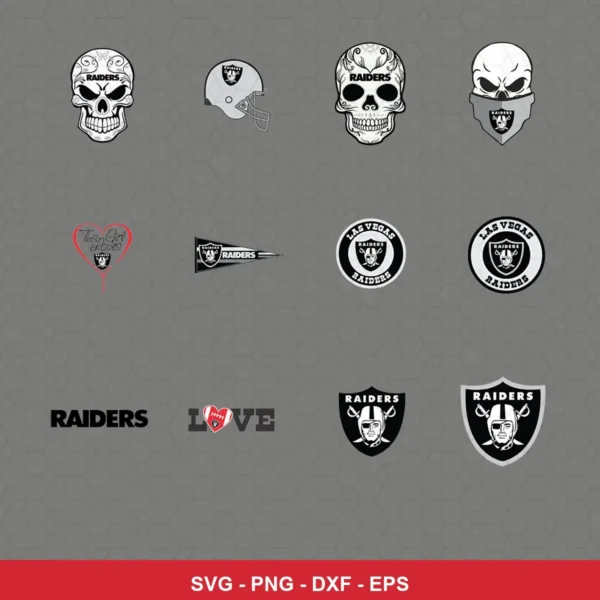 modern Raiders player SVG expressing team pride featuring raiders logo for Cricut and Silhouette